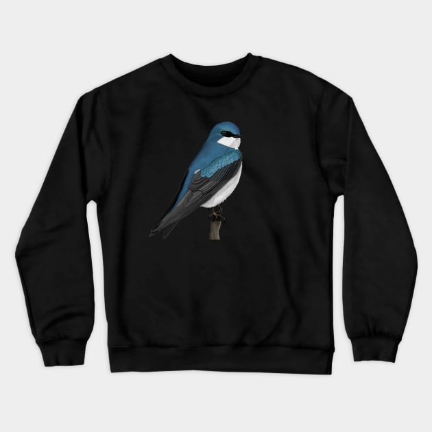 Tree Swallow Backyard Birds Bird Art Crewneck Sweatshirt by jzbirds